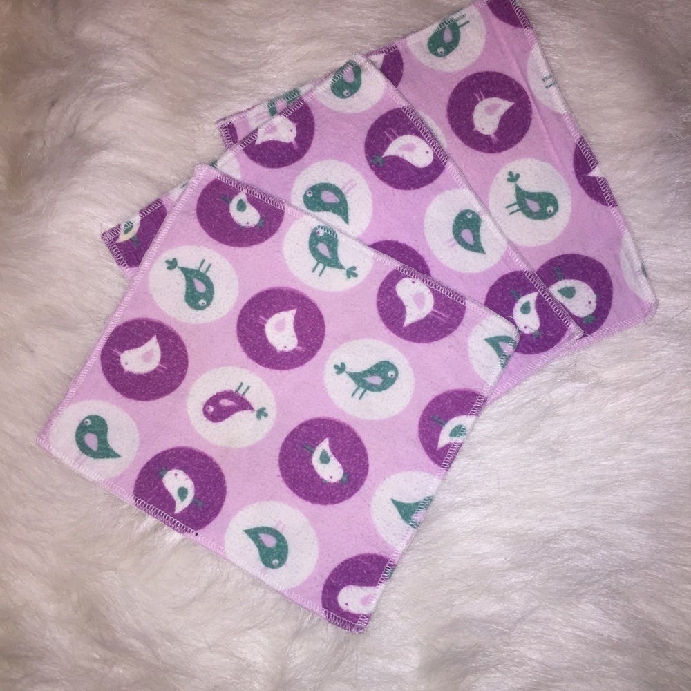 Homemade Cloth Wipes set of 3